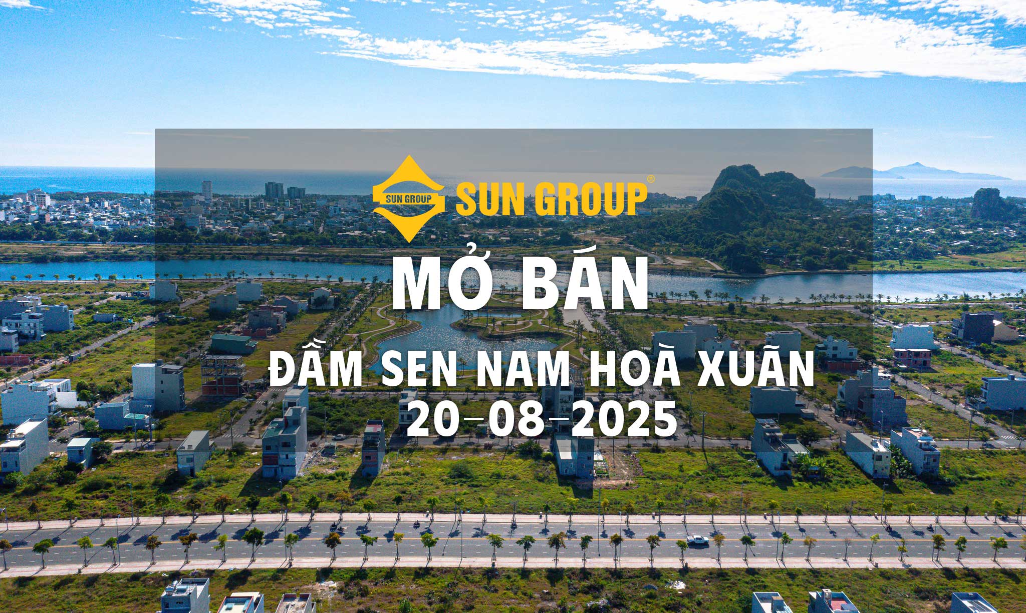 Giỏ hàng chủ đầu tư Sun Group vừa mới tung ra tại vị trí Đầm Sen Nam Hoà Xuân