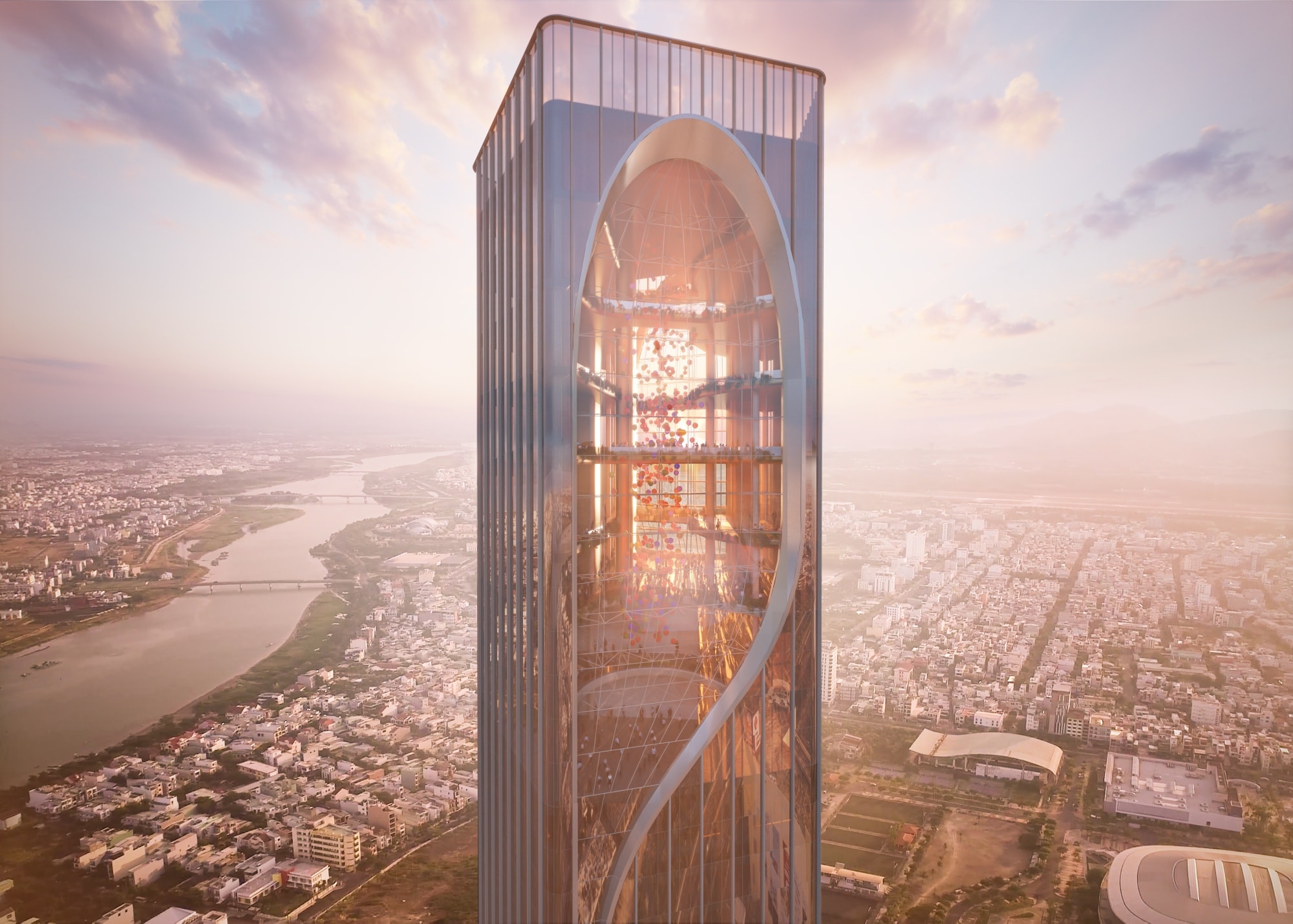 Chi tiết tòa tháp Landmark 69 tầng cao 408m nằm trong tổ hợp DaNang Downtown